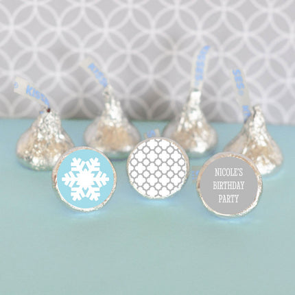 Personalized Winter Themed Hershey's® Kisses Labels Trio (set of 108)