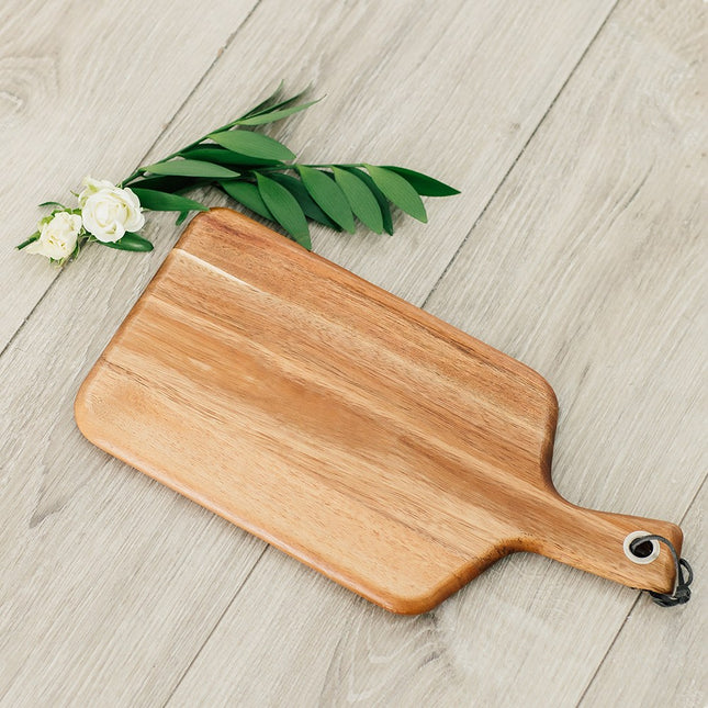 Acacia Wood Wooden Paddle Cutting and Serving Board