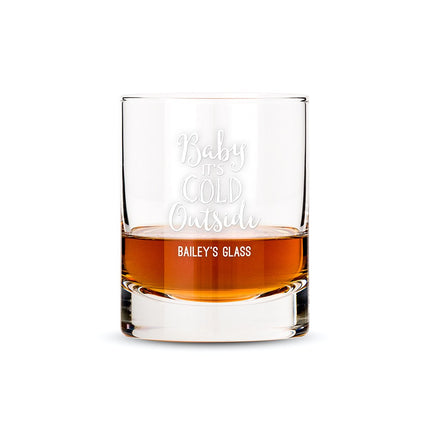 Baby It's Cold Outside Personalized Drink Ware Glass