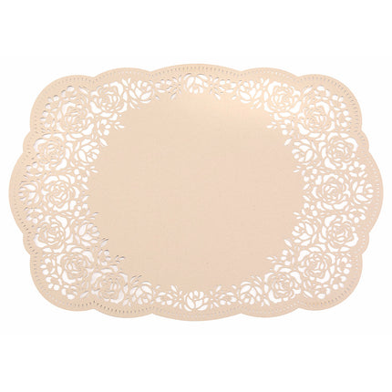 Floral Place Mat for Weddings and Party Table Settings (Pack of 12)