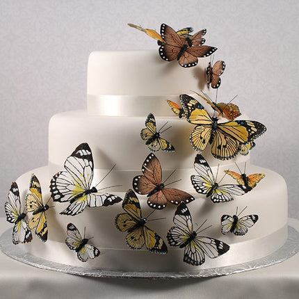 Butterfly Wedding Party Cake Set in Natural Elegance