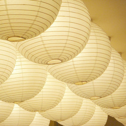 Round Paper Lantern White