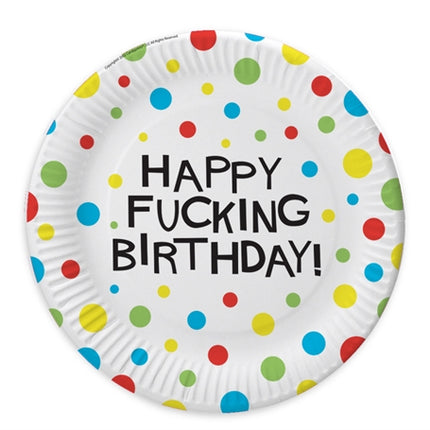 X-Rated Birthday Party Plates 8 Count CP-515