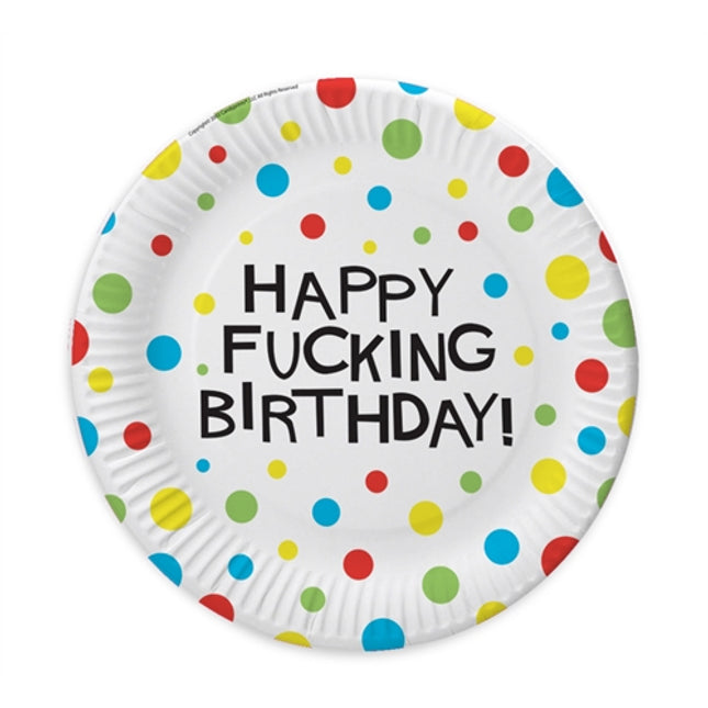 X-Rated Birthday Party Plates 8 Count CP-515