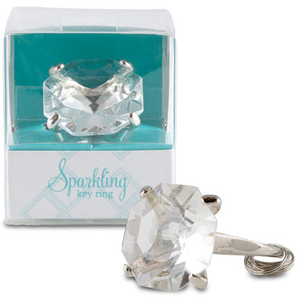 Diamond Ring Keychain in Wedding Gift Favor Box