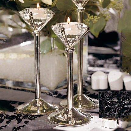 Diamond Shaped Tealight Candle Holders, great for your weddings and parties.