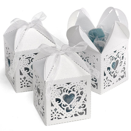 Decorative Die Cut Wedding Favor Boxes