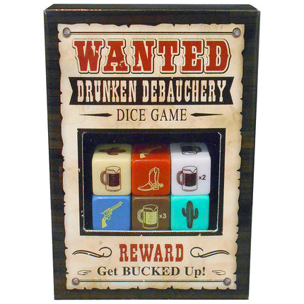 Wanted Debauchery Bachelorette Bachelor Party Drinking Dice