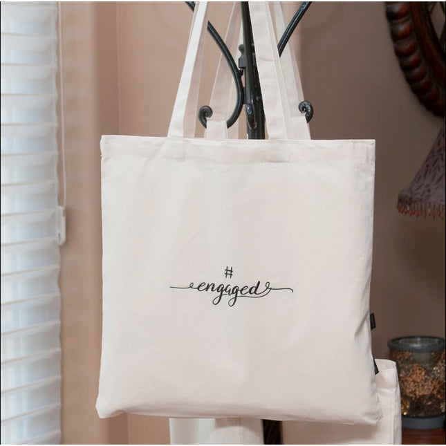 #engaged Bridal Shower Tote Bag