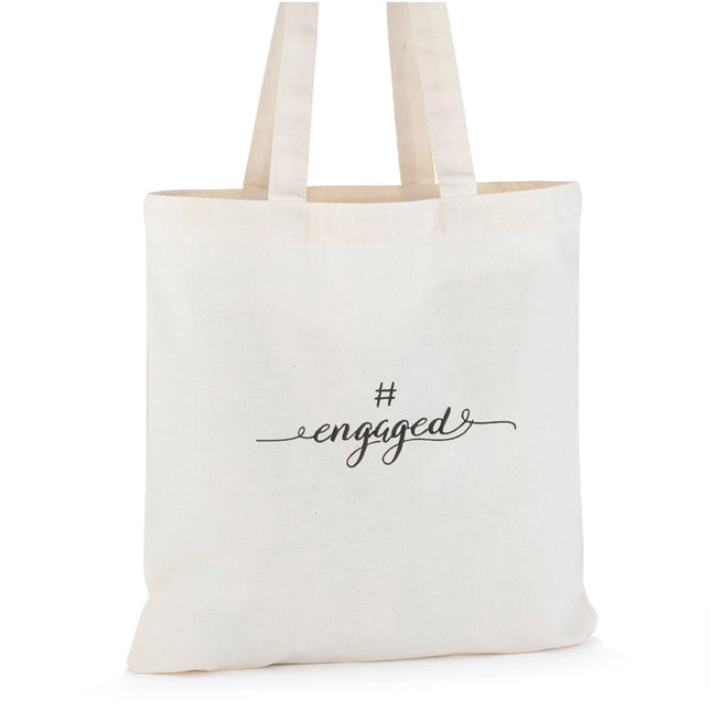 #engaged Bridal Shower Tote Bag