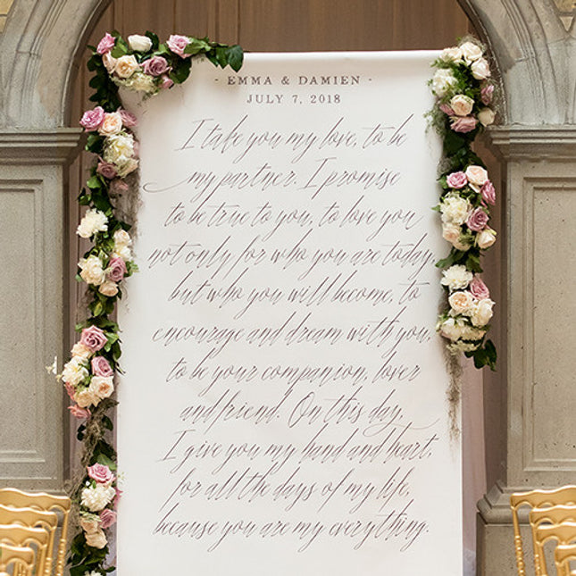 Fairy Tale Wedding Personalized Photo Shoot Backdrop