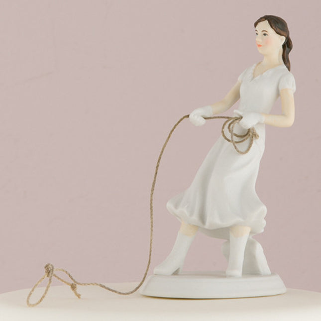 Cowgirl Bride Cake Topper