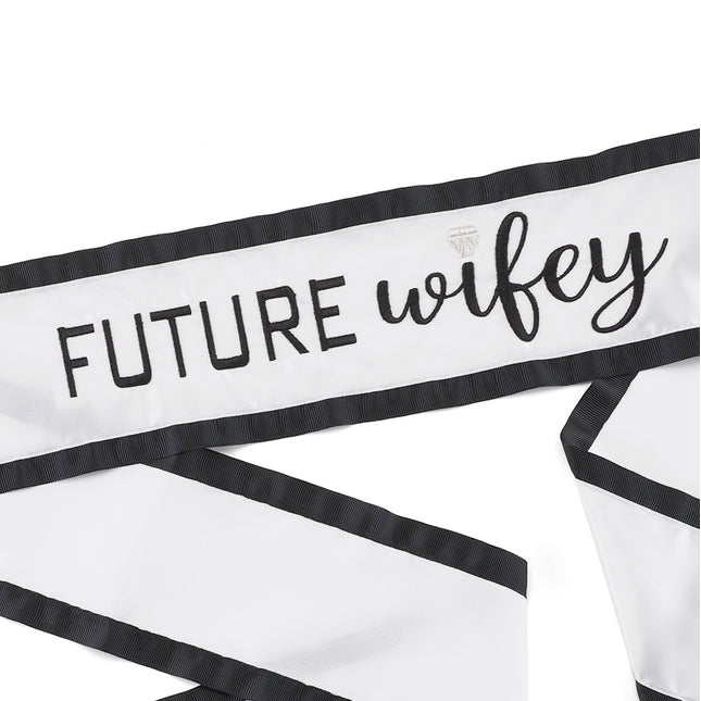 Future Wifey Wedding Bridal Satin Sash