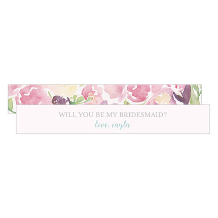 Garden Party Bridesmaids Personalized Message Paper Scrolls