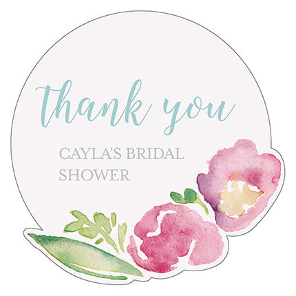 Personalized Garden Wedding Party Sticker
