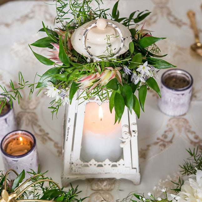 Table Top Pyramid Candle Lantern for Parties and Weddings