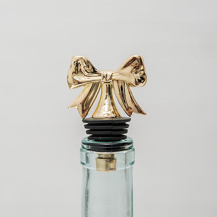 Elegant Gold Party Bow Bottle Stopper (Pack of 6)