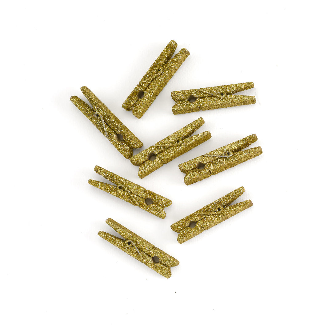 Mini Glitter Favor Clothespins Weddings and Parties Butter Be Mine