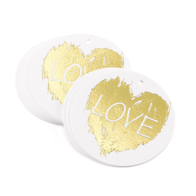 Brush of Love Wedding Party Favor Tag