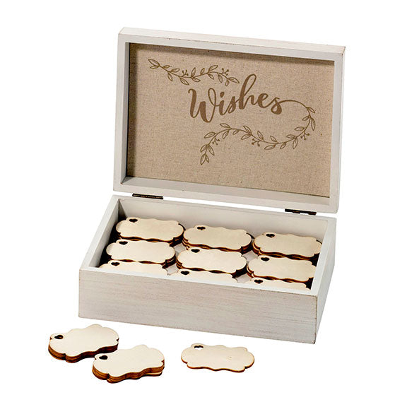 Wooden Wedding Party Guest Signing Tags (Pack of 36) – Butter Be Mine