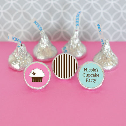 Cupcake Party Theme Hershey Kisses Stickers