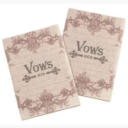 His and Her Wedding Ceremony Vows Books (Set of 2 )