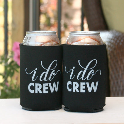 I Do Crew Wedding Party Reception Can Coolers (2 Kozis)
