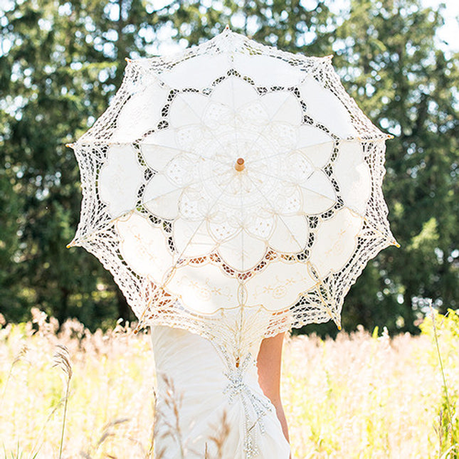 Ivory Wedding Parasol