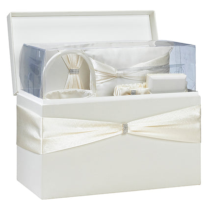 Ivory Satin Wedding Ceremony 6-Piece Set