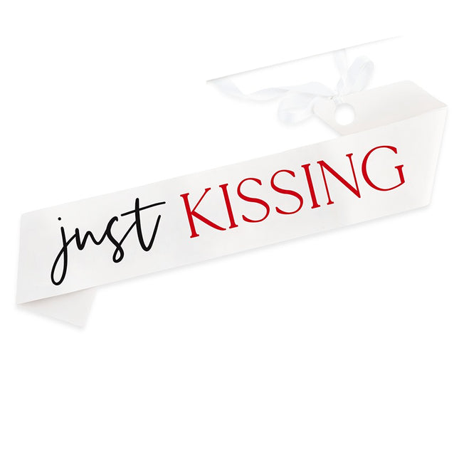 Kissing the Single Life Goodbye Paper Bachelorette Party Sash