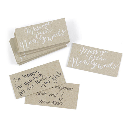 Message in a Bottle Wedding Day Advice Card Set