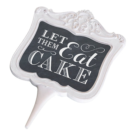 Let Them Eat Cake Frame and Cake Pick