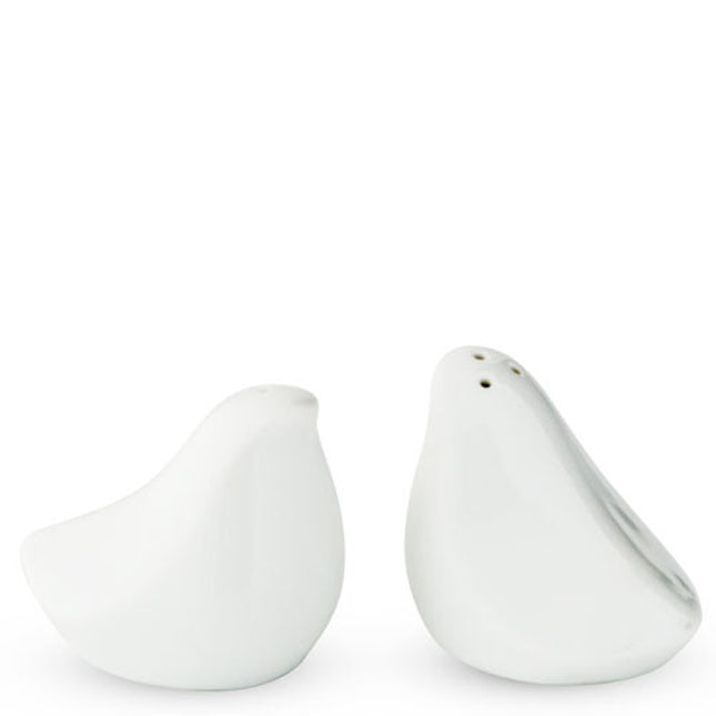 White Porcelain Love Bird Salt and Pepper Shakers Favors