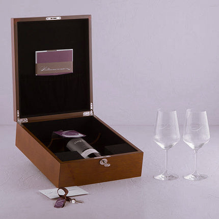 Personalized Wine Bottle Wedding Ceremony Box Set