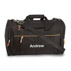 Men's Duffle Bag with Monogram and Shoulder Strap