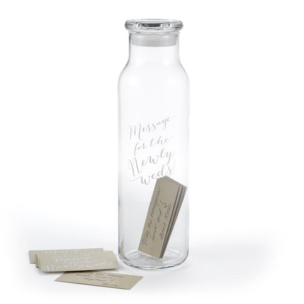 Message in a Bottle Wedding Day Advice Card Set