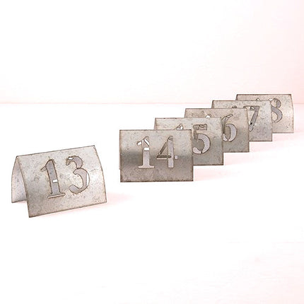 Laser Cut Metal Wedding Party Table Number Set - Discontinued