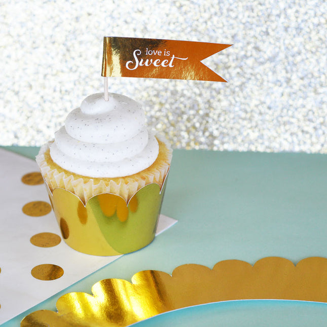 Metallic Foil Cupcake Wrappers