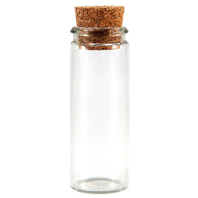 Mini Clear Glass Bottle with Cork