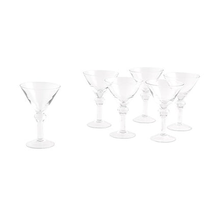 Mini Martini Wedding Party Favor Glasses (Pack of 6)
