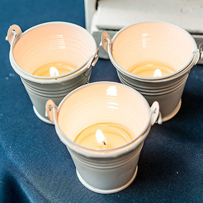 Mini Metal Bucket Favor Idea