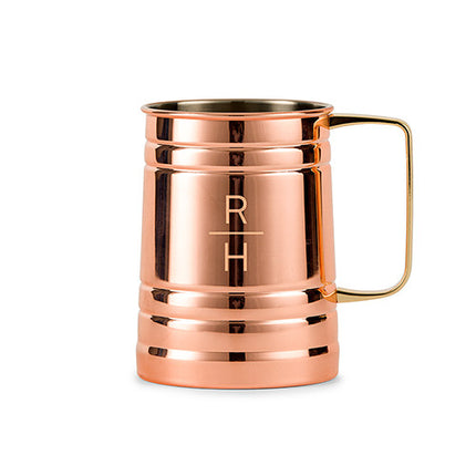Personalized Monogram Copper Moscow Mule Stein