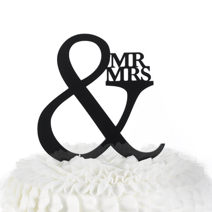 Mr. & Mrs. Wedding Cake Pick