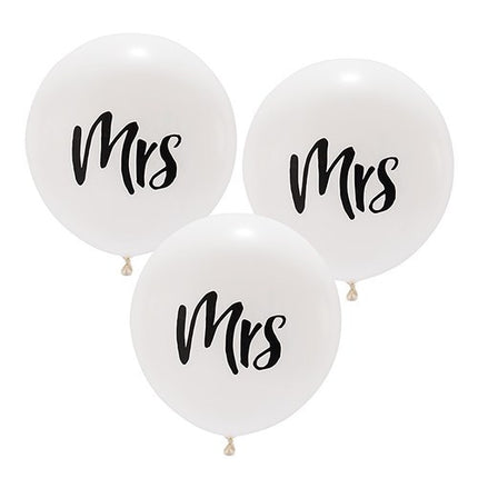 Themed Balloon Proposal Wedding Bridal Shower 17-inch White and Black