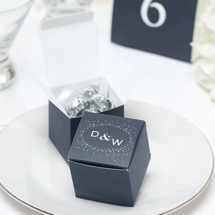 Personalized Sparkle Party Wedding Favor Box (Pack of 50)