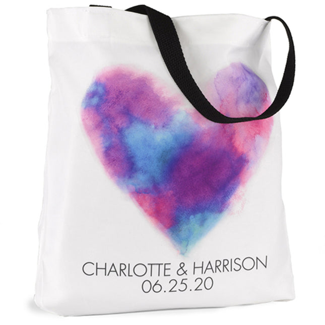 Personalized Painted Heart Wedding Party