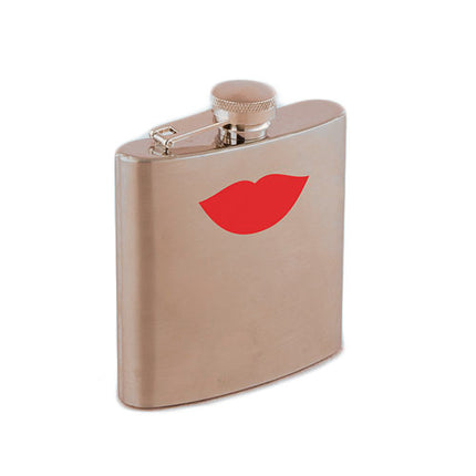 Red Lips Stainless Steel Flask