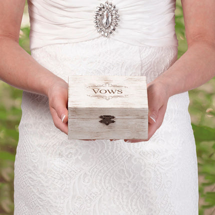 Heart and Arrow Rustic Wedding Ceremony Vows Box
