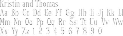 Roman Lettering Example