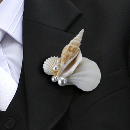 Seashell Boutonniere